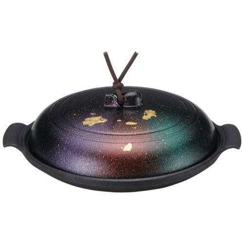 16cm和丸陶板浅型金彩セット