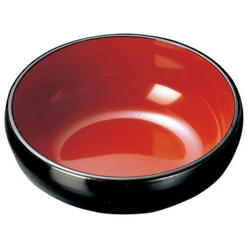 3.8寸丸鉢黒内朱