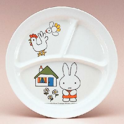 メラミン食器 子供食器 ミッフィー 丸ランチ皿 CM-65