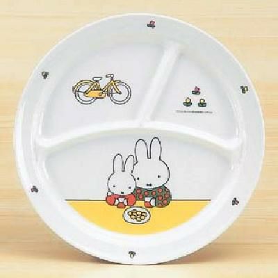 メラミン食器 子供食器 ミッフィー 丸ランチ皿 CM-65C