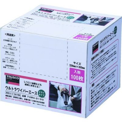 TRUSCO ウルトラワイパーエース ドライタイプ 100枚入