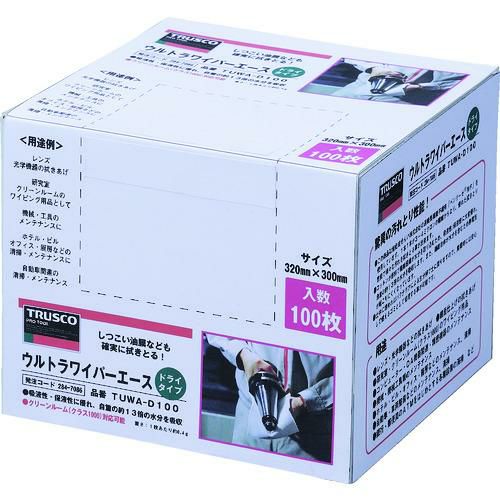 TRUSCO ウルトラワイパーエース ドライタイプ 100枚入