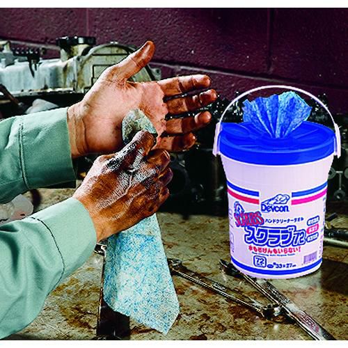 デブコン ハンドクリーナータオル スクラブ72