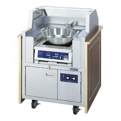 IH無煙式天ぷらワゴン 幅850×奥行825×高さ1100 [MIRTW-5]