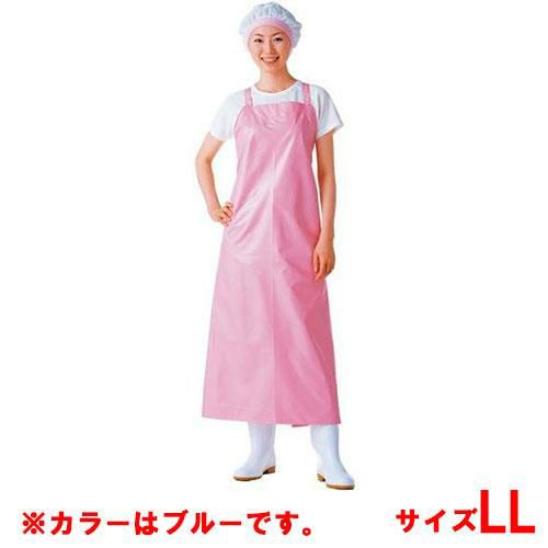 マイティクロス エプロン 胸当 E-1001-1 ブルー LL