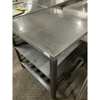作業台　業務用　特注 中古】作業台 中棚付き 幅765×奥行750×高さ800 【送料無料