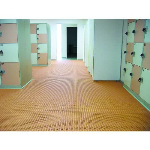 テラモト 抗菌フミンゴ オレンジ 300×300mm