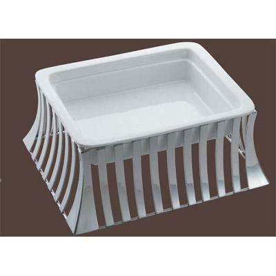 角ブッフェスタンド (陶器付) 18-8