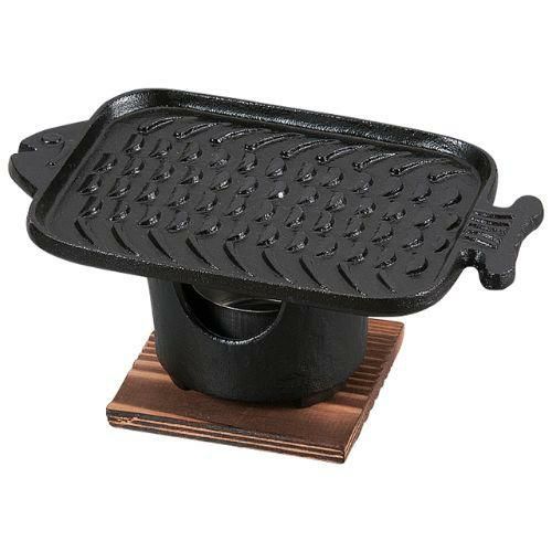 19cm 魚型プレート (フッ素加工)