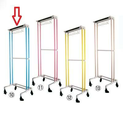 ハンガー【イレクター エプロンハンガー 10名用 ブルー】 