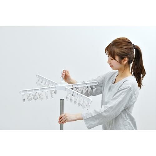 IRIS 531692ステンレス室内物干しパラソル3段