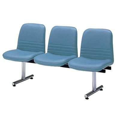 ロビー用チェア 3人用背付/布張り