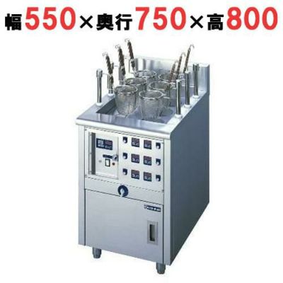 電気自動ゆで麺器(オートリフトタイプ) 幅550×奥行750×高さ800 [ENBA-6M]