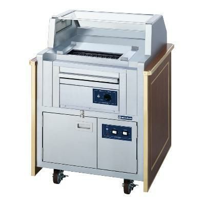 電気無煙式グリラーワゴン 幅850×奥行825×高さ1100 [GKTW-3]