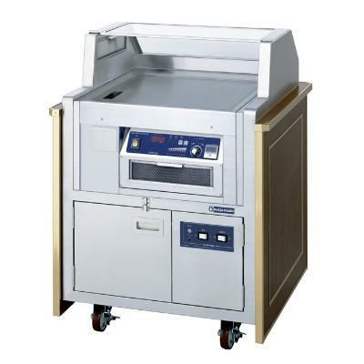 IH無煙式ステーキワゴン 幅850×奥行825×高さ1100 [MIGTW-5]