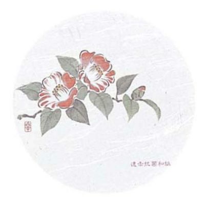 和風コースター 四季 丸型(50枚入)WCO-M9 椿