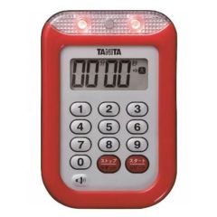 タニタ 防水大音量 タイマー TD-377 レッド