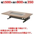 お好み焼きテーブル（電気式）座卓組み込みタイプ磨き鉄板 TANICO