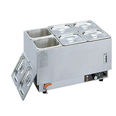 フーズウォーマー ホテルパン1/6×6個 ヨコ型 幅538×奥行335×高さ306mm