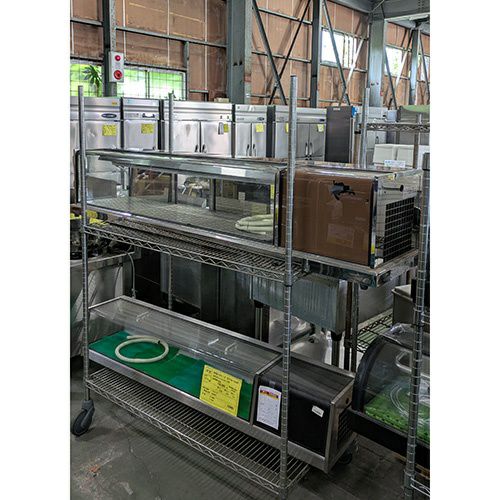 【長期保管品】厨房機器　ネタケース 大穂製作所　通電確認済み　9-679 大穂製作所 ネタケース MH-Ab-1500 冷凍機別置タイプ 幅1500