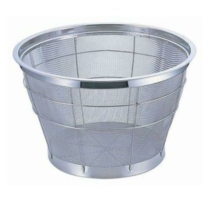 TKG ステンNEWマンモス深型米揚ざる 37.5cm