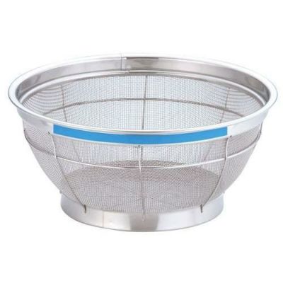 TKG NEWマンモス カラー 浅型ざる 25cm ブルー