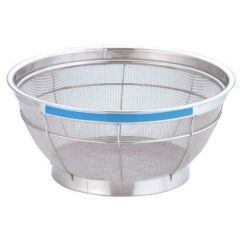 TKG NEWマンモス カラー 浅型ざる 25cm ブルー