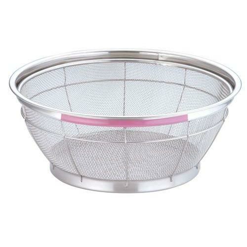 TKG NEWマンモス カラー 浅型ざる 30cm ピンク