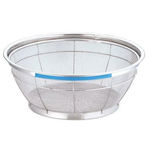 TKG NEWマンモス カラー 浅型ざる 30cm ブルー
