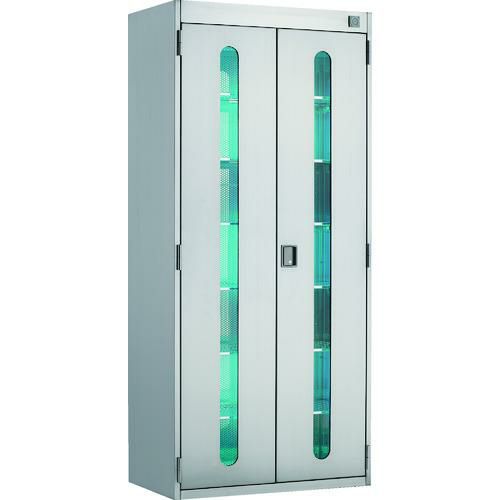 TRUSCO ステンレス製 UV殺菌ロッカー クリーンルームシューズ用