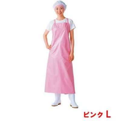 マイティクロス エプロン 胸当 E-1001-4 ピンク L