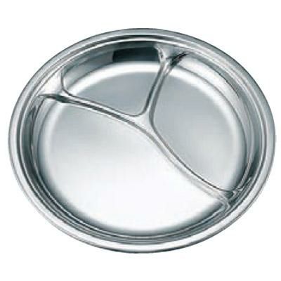 エコクリーン 丸型ランチ皿 18-8 IKD