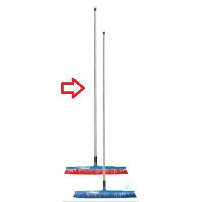 バーキュート衛生管理用ほうき 幅広タイプ ソフト赤 62604105