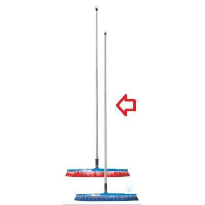 バーキュート衛生管理用ほうき 幅広タイプ ハード青 62614205