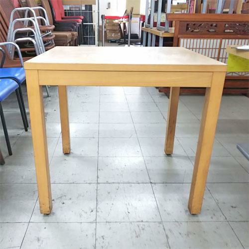 テーブル 4本脚 2人掛け ナチュラル 幅750×奥行650×高さ710
