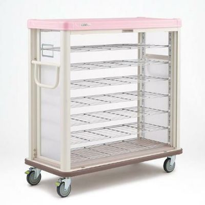 ERECTA（エレクター）　常温配膳車 配膳車cooシリーズ　シャッター式ハーフタイプ　組立式 /膳数：18/送料無料