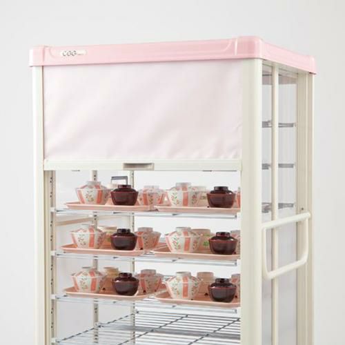 エレクター　配膳車cooシリーズ　シャッター式スリムタイプ　組立式 /膳数：28