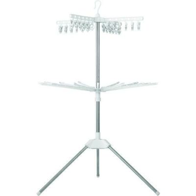 IRIS 531691ステンレス室内物干しパラソル2段