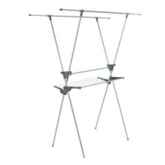 物干し 【セキスイ ステンレス ものほしスタンド STM-1002】 STM-1002/ 1,060～1,640×670～1,040×H1,140～1,800 /【グル