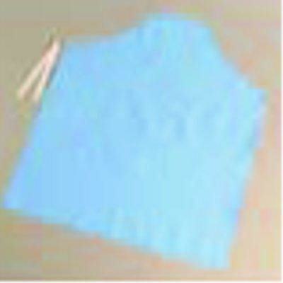 シャバルバ カラーエプロン 胸付 650 M ブルー