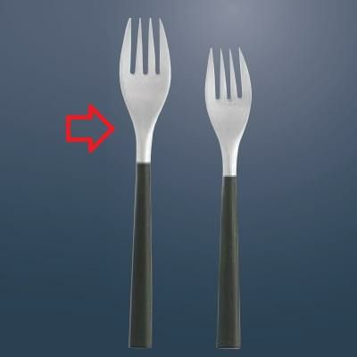 デザートフォーク 【柳宗理 #2250 黒柄カトラリー デザートフォーク 4本刃(12150601-0151)】 / 全長:190 /