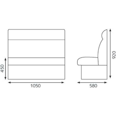 TB 収納式ベンチソファ W1050 BL色