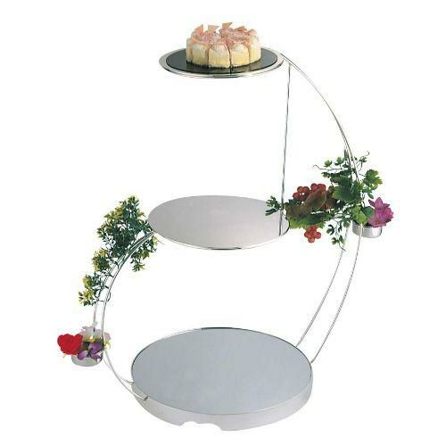 ウェディングケーキ 【ＵＫ 18-８ ３段 ウェディングケーキスタンド】