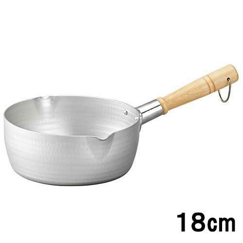 IH雪平鍋 花雪 18cm 北陸アルミ