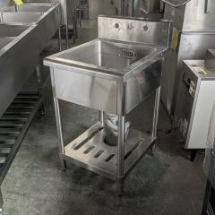 TXA-1S-945 【タニコー】18-0 一槽シンク(バックガード付)【業務用