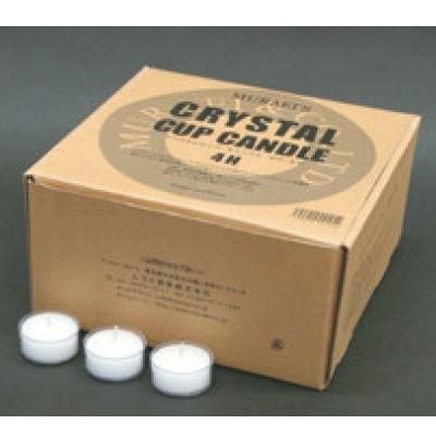 キャンドル 【クリスタルカップキャンドル 6H(125個入)】 6H/