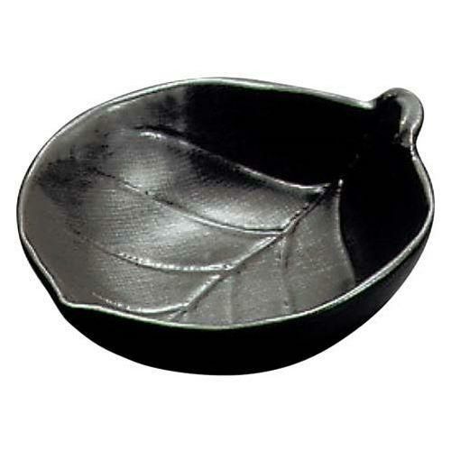 陶板 【陶板焼 木の葉深型 T-9-1 小 黒】T-9-1
