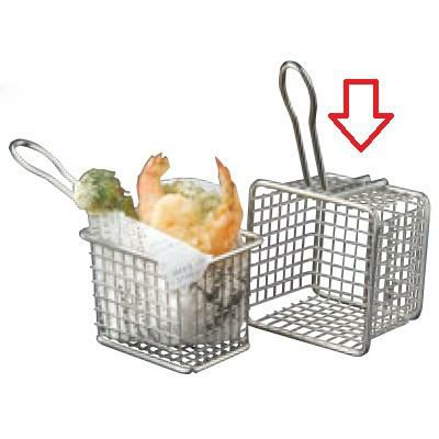 フライバスケット 【ミニ ステンレス フライバスケット スクウェアFRYS443】 FRYS443/ /
