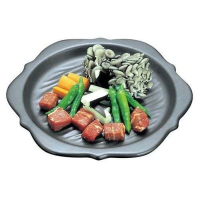 陶板【六角 陶板焼 黒 小 T-33】 T-33【グループA】