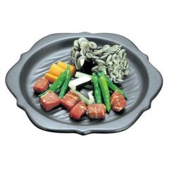 陶板【六角 陶板焼 黒 小 T-33】 T-33【グループA】